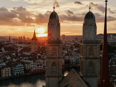 Blick auf die Stadt Zürich