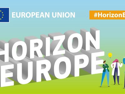 Schriftzug: Horizon Europe