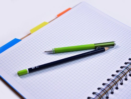 Papierblock mit 2 Stiften