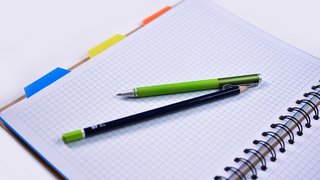 Papierblock mit 2 Stiften