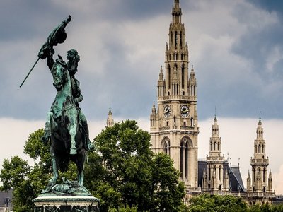 Aussicht auf das Wiener Rathaus