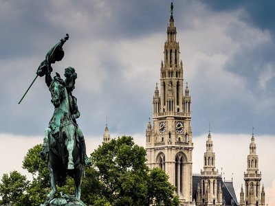 Aussicht auf das Wiener Rathaus