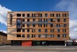 Exterior view of the Mineroom student residence in Leoben.