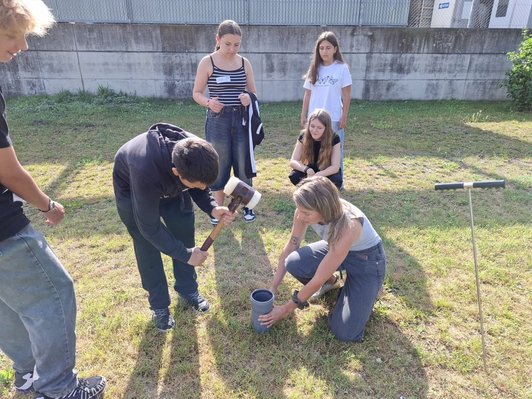 Versickerungsversuch