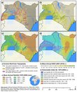 Maps of Uganda and Kenya