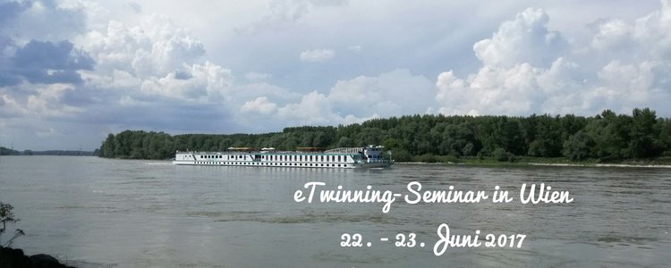 Danube bank with green landscape in the background.