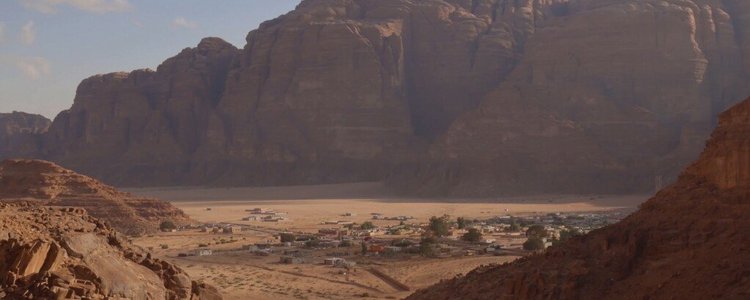 still of film living water showing Wadi Rum