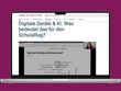 Webinar Digitale Geräte & KI
