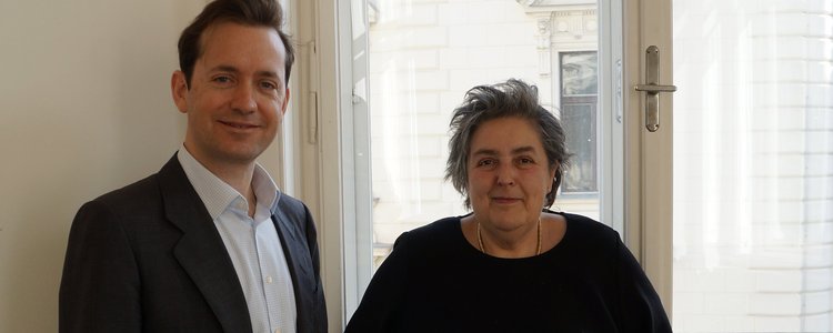 OeAD-Geschäftsführer Jakob Calice und Nationalratsabgeordneter Eva Blimlinger