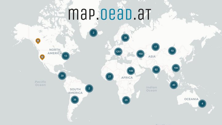 OeAD map als Bild für die Slider auf der Website