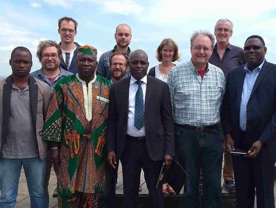 Group of people posing for a picture