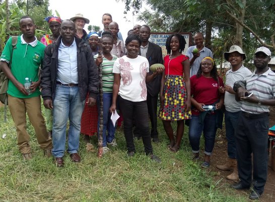 AER team members and farmers