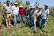 Kenyan team visiting a project field in Ethiopia