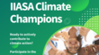 Flyer Climate Champion der IIASA