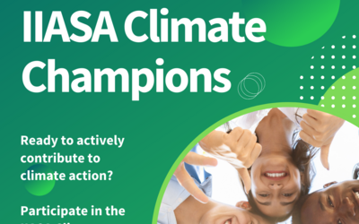 Flyer Climate Champion der IIASA