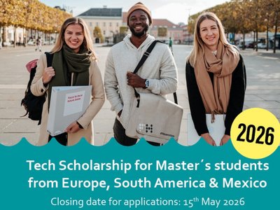 TECH Scholarship 2026 for master's student from Europe, South America and Mexico