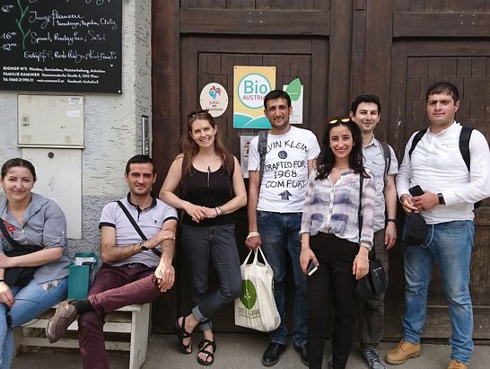 Group of people posing for a picture