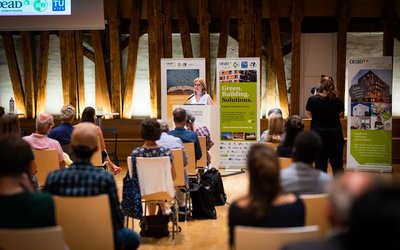  Climate Protection Minister Leonore Gewessler at the opening speech.