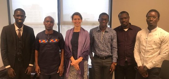 group photo of project members and visitor from ministry of foreign affairs