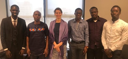 group photo of project members and visitor from ministry of foreign affairs