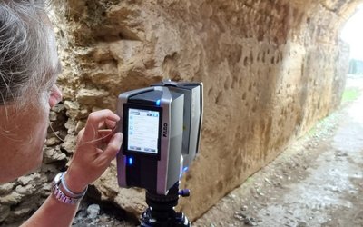 3D laser scanning of the Roman aqueduct in the Miliane valley near Tunis 