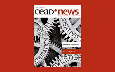 Coverfoto der OeAD-Zeitung Ausgabe 110 