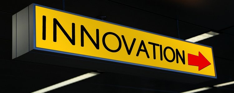 Schild mit "innovation"