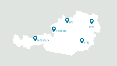 Regionalbüro Standorte Karte