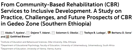 INEDIS publication in Frontiers in Education journal. Title and name of authors