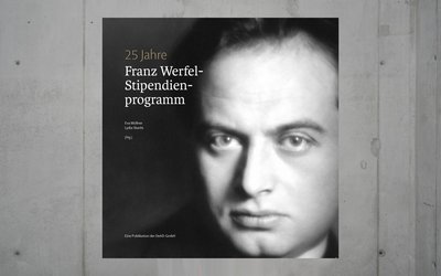 Coverfoto mit Franz Werfel der Jubiläumspublikation.