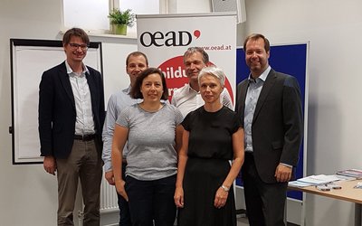 Eine Delegation der Schweizer Agentur Movetia zu Gast im OeAD.