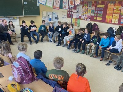 3. Klasse der Volkschule Bad Waltersdorf