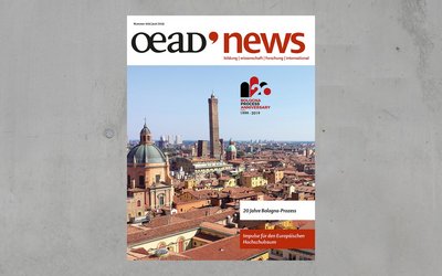 Cover der oead-news 109 mit Foto der Stadt Bologna