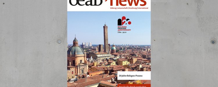 Cover der oead-news 109 mit Foto der Stadt Bologna