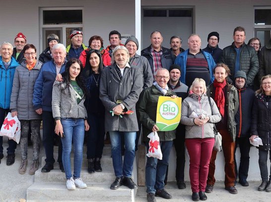 Group photo of organic farmers