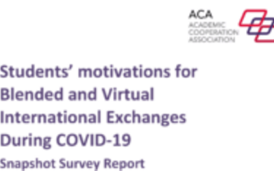 Buchcover ACA-Publication Students’ motivations for Blended and Virtual International Exchanges During COVID-19