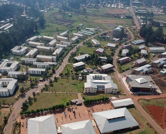 The picture shows an aerial view of Debre Markos university campus.