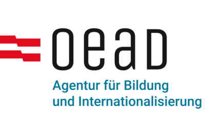 Das OeAD Logo mit dem Wortlaut "Agentur für Bildung und Internationalisierung"