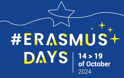 #ErasmusDays 6 days to make Europe shine Schriftzug