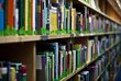Bücher in einem Bücherregal